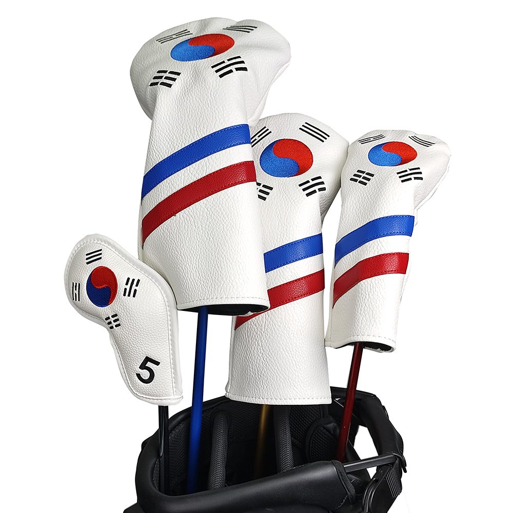 Golf Equipment Storage - Set Penutup Kepala Tongkat Golf Patriotik