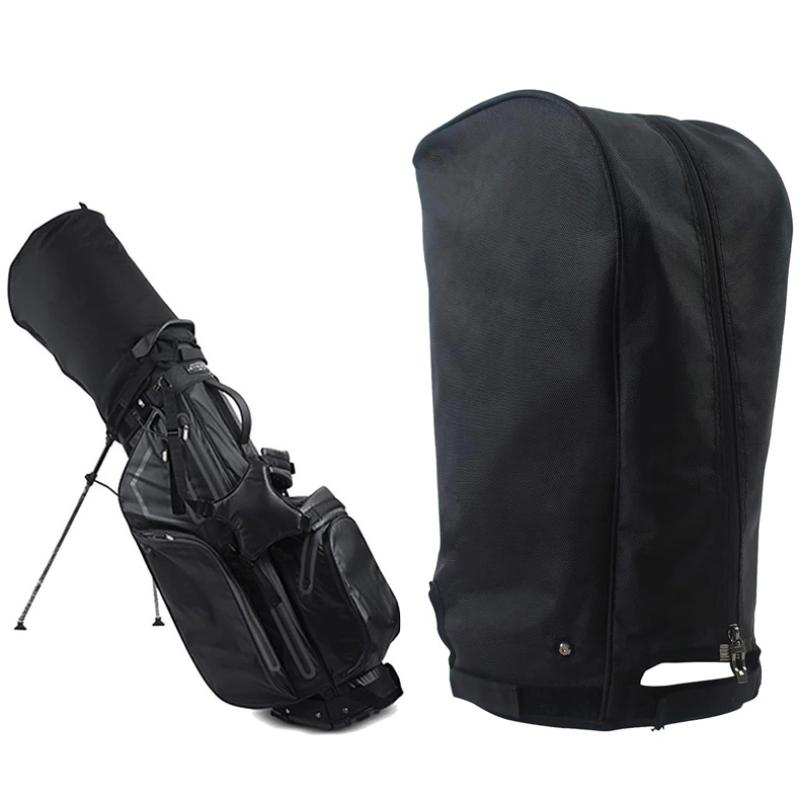 Golf Bag Stand Cart - Penutup Tas Golf Tahan Air Portabel,