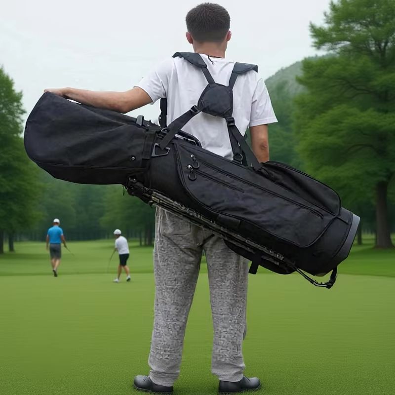 Golf Bag Stand Cart - Tas Golf Portabel Tas Golf Penutup