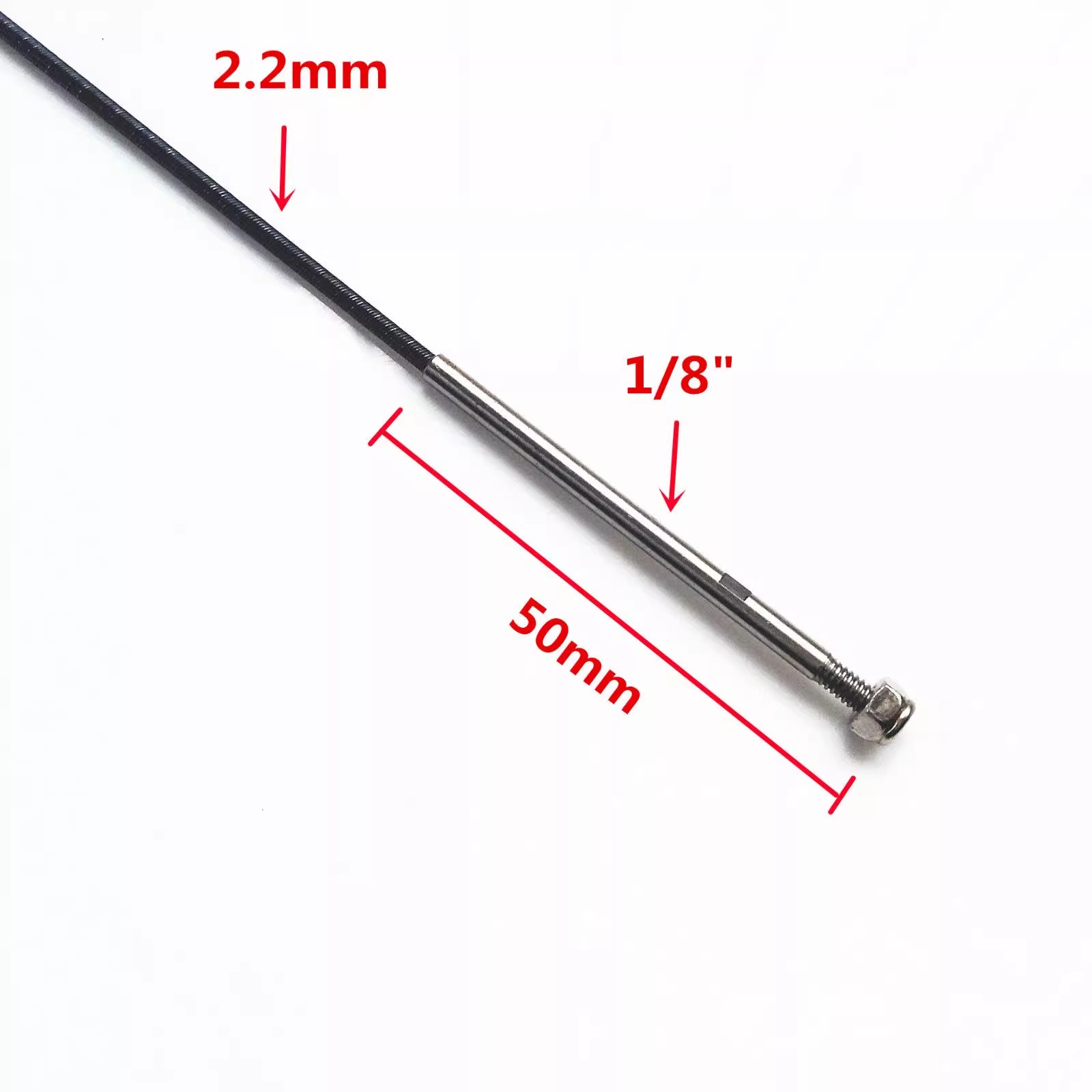 Shaft Flex Stiff - Poros Fleksibel Terintegrasi 3.175Mm 2.2 +