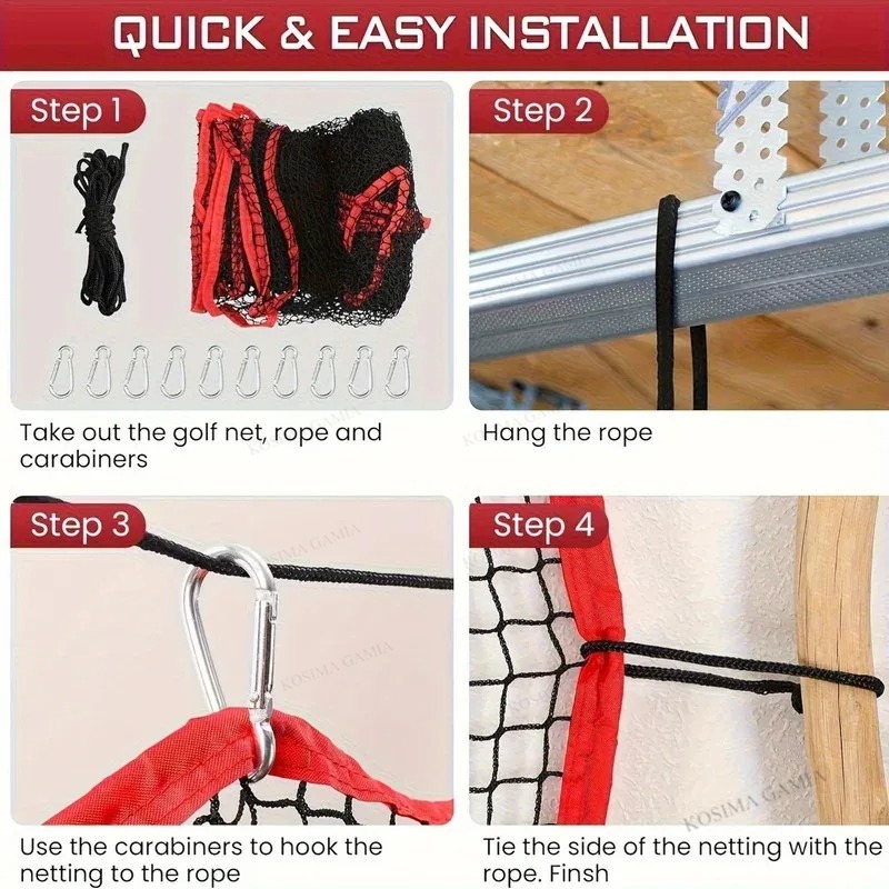 Jaring Golf Heavy Duty 10x10FT - Practice Net Hitting ulasan dan harga