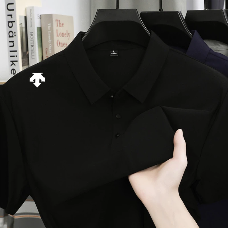 Kaus Polo Bordir Mewah Pria At - Golf Equipment Rental ulasan dan harga