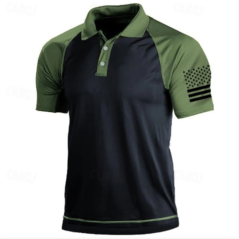 Kaus Polo Pola Bendera AS Gamb - Golf Equipment Rental ulasan dan harga