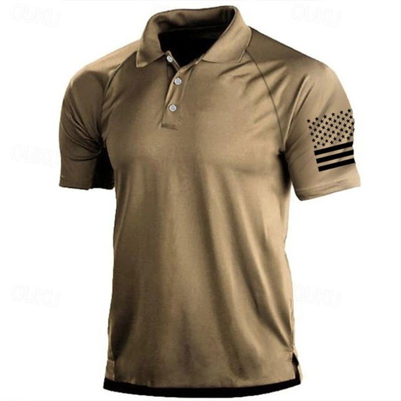 Kaus Polo Pola Bendera AS Gamb - Golf Equipment Rental ulasan dan harga