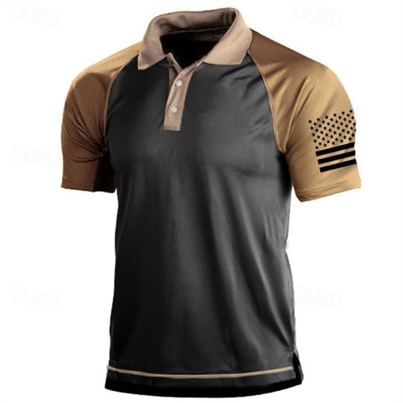 Kaus Polo Pola Bendera AS Gamb - Golf Equipment Rental ulasan dan harga