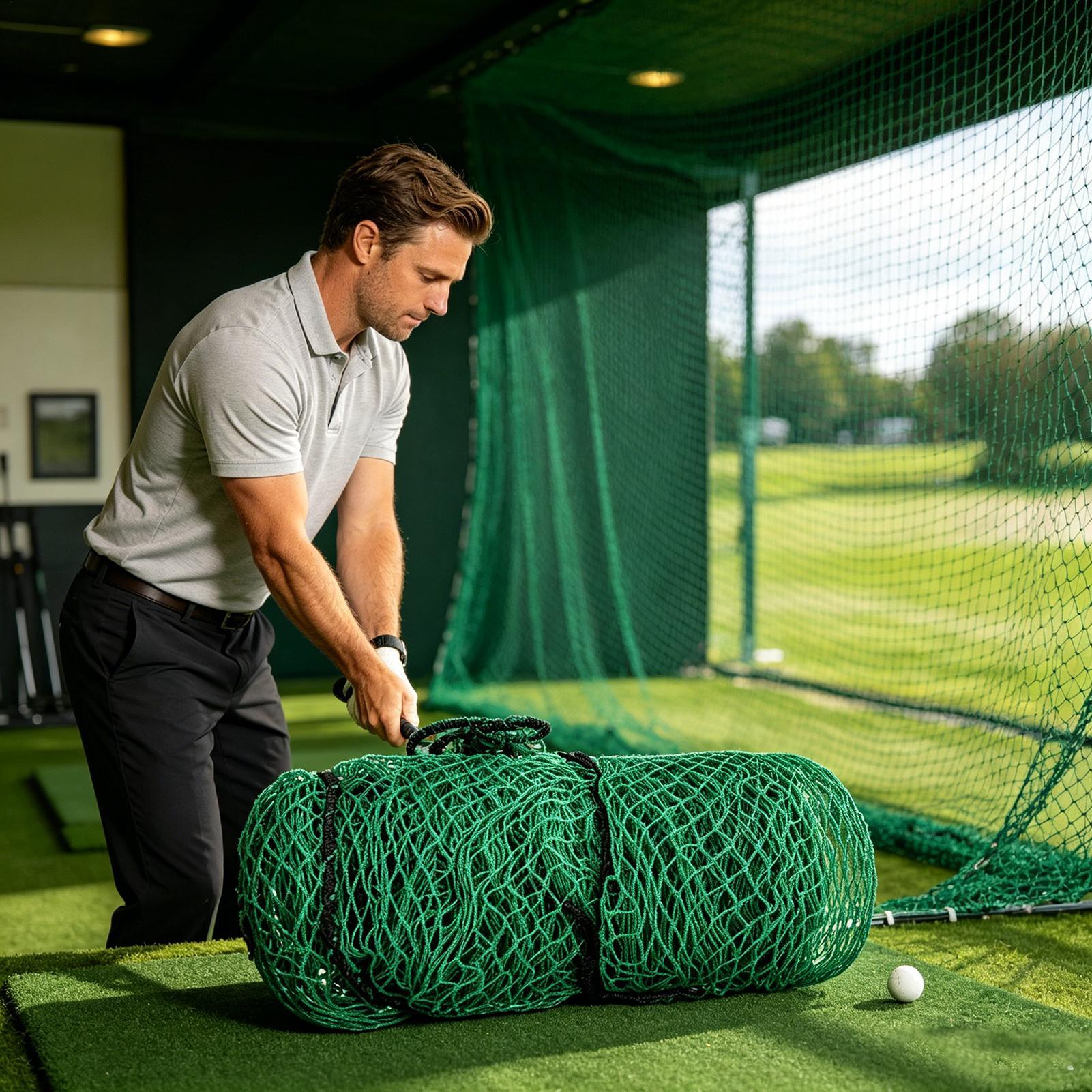 Jaring Pemukul Golf Alat Bantu - Practice Net Hitting ulasan dan harga