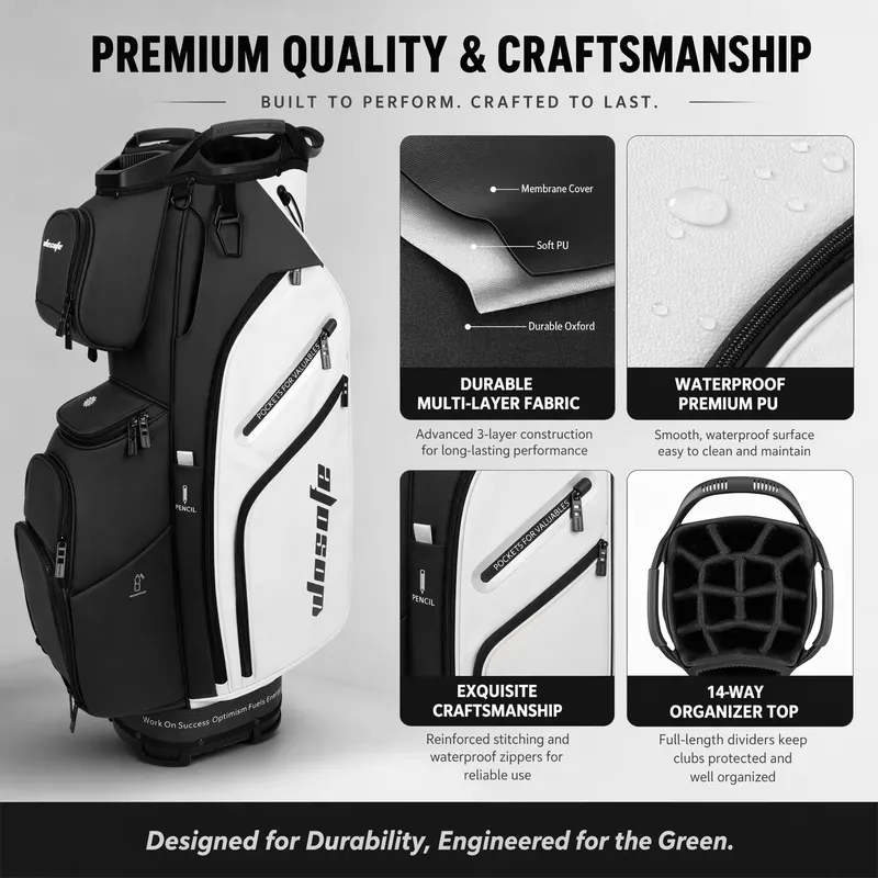 Tas Golf Wosofe 14 Way, Tas Be - Golf Bag Stand Cart ulasan dan harga